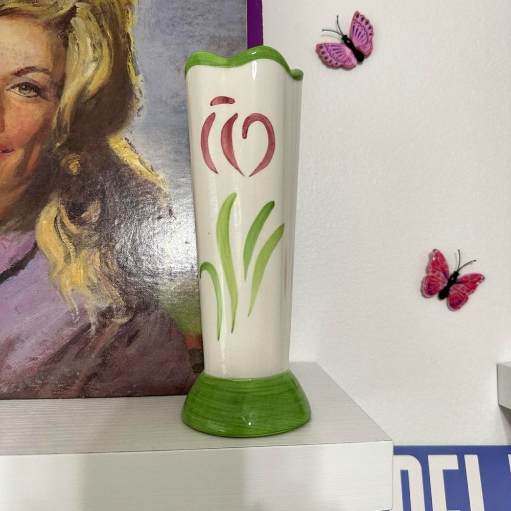 Vintage Floral Bud Vase